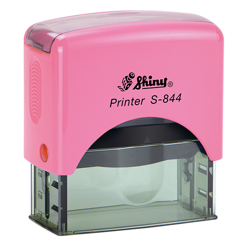 New Jersey Notary Stamp - Shiny S844 (Pink)