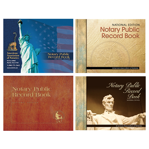Perfectly Bound District of Columbia Notary Record Book (Journal) - 576 entries with thumbprint space