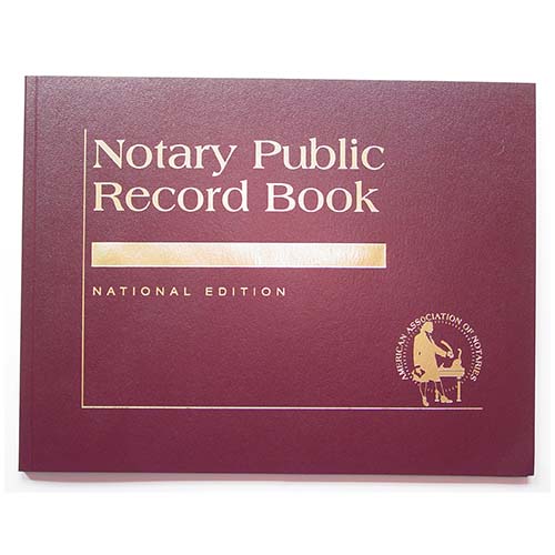 Nebraska Contemporary Notary Record Book (Journal) - with thumbprint space