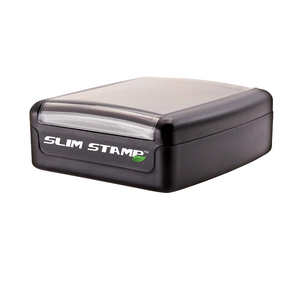 Notary Stamp Pre-inked - Slim Round