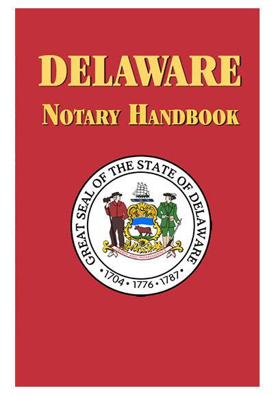 Delaware notary educational book. Prepare yourself to be a successful Delaware notary public with this notary law book, which contains over 60 pages of valuable notary information. The Delaware notary law manual is designed to help you reduce your risk of liability by guiding you to follow proper notarial procedures. Learn how to perform notarial acts correctly and how to avoid costly mistakes. This Delaware notary handbook also reveals vital techniques and disciplines that will enable you to adhere confidently to Delaware notary law.