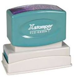 Eco-green Xstamper is a name synonymous with high quality, sturdiness, and durability. Just make a notary stamp impression and you will immediately notice the difference in impression sharpness and clarity that this Alabama notary stamp makes compared to other brands.